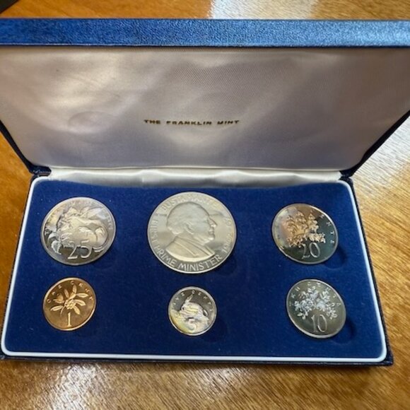 1970 Jamaica 6-Coin Proof Set with Case - Picture 3 of 14